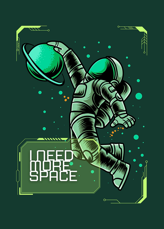 Astronaut holding a planet
