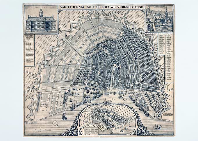 Antique Map of Amsterdam