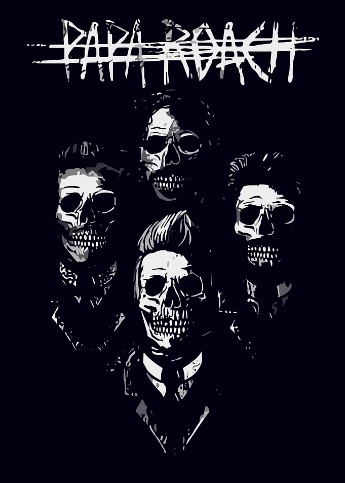 Papa Roach Skulls Band Logo