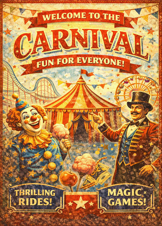 Vintage Carnival Poster