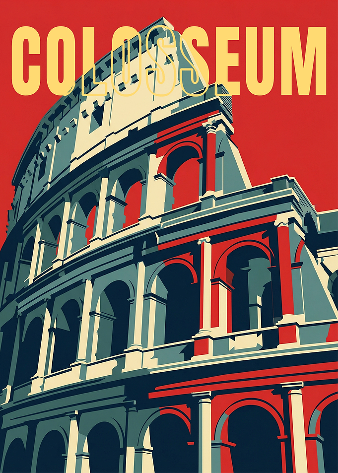 Colosseum Vintage Poster
