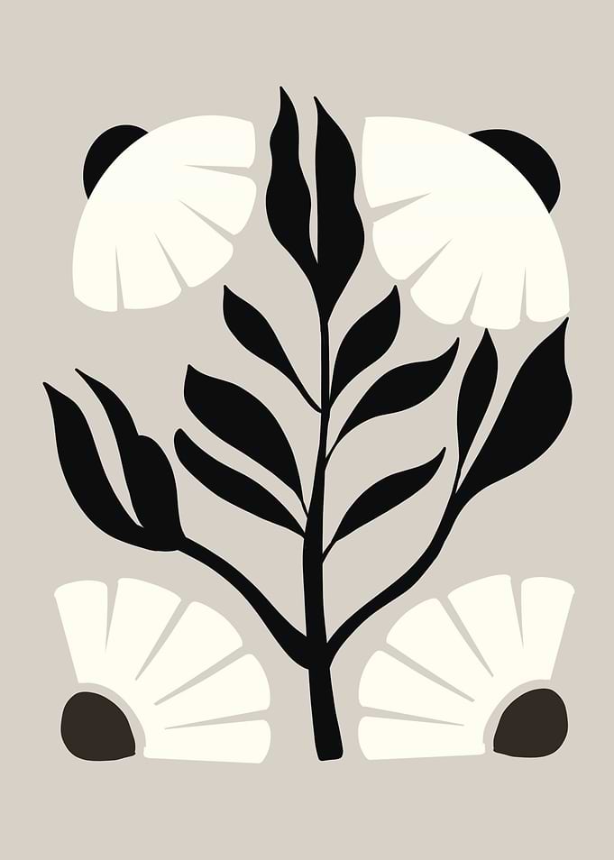 Abstract Floral Illustration