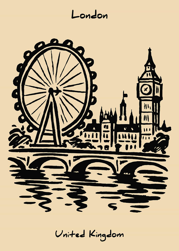 London Skyline Sketch
