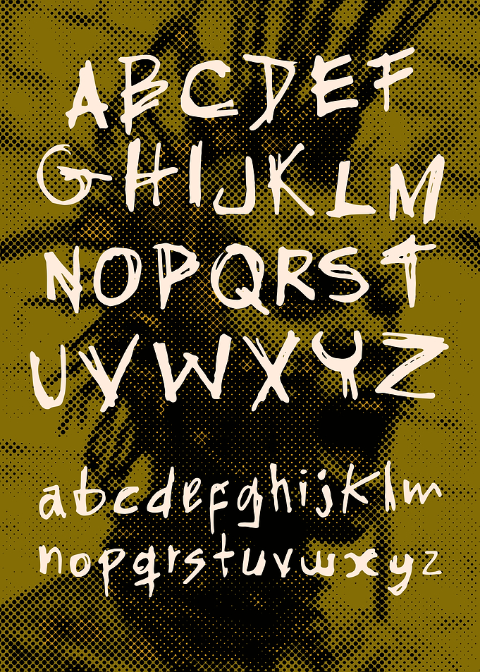 Handwritten Alphabet Display
