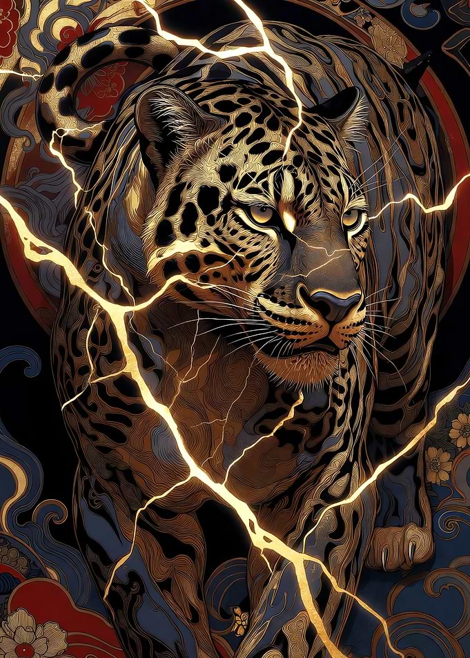Kintsugi Leopard