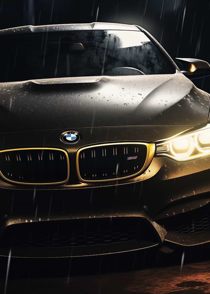 BMW M4 in the Rain
