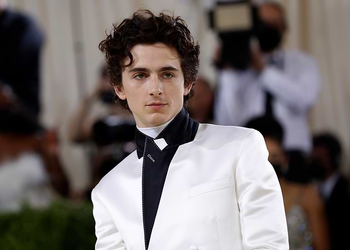 Timothée Chalamet in White Suit