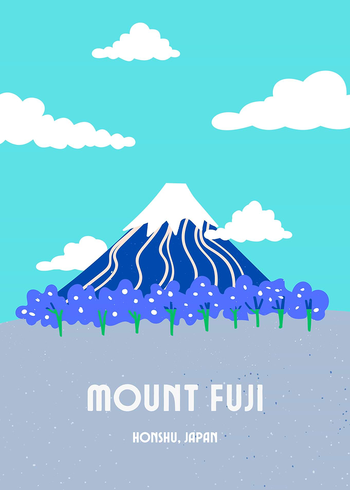 Mount Fuji Illustration