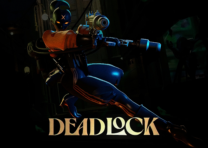 Deadlock Game Character with Gun