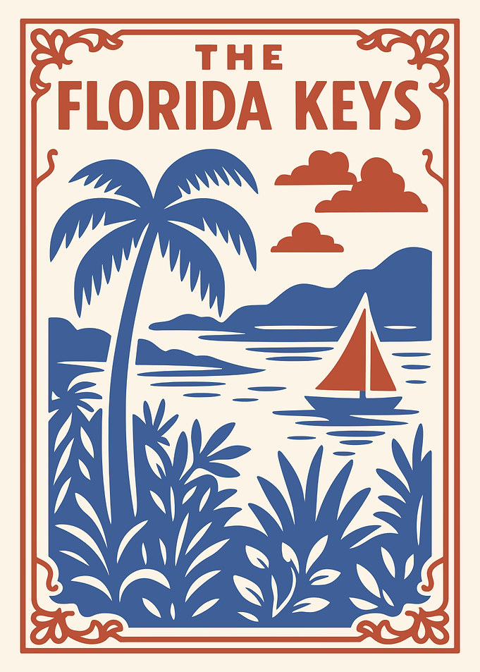 The Florida Keys Vintage Poster