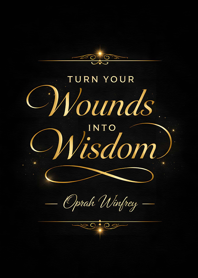 Oprah Winfrey Turn Your Wounds Into Wisdom