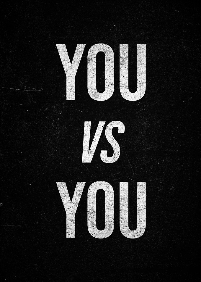 You vs You Text Art