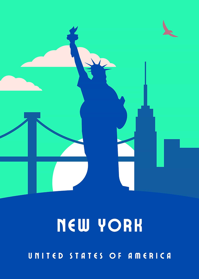 New York City Skyline Silhouette