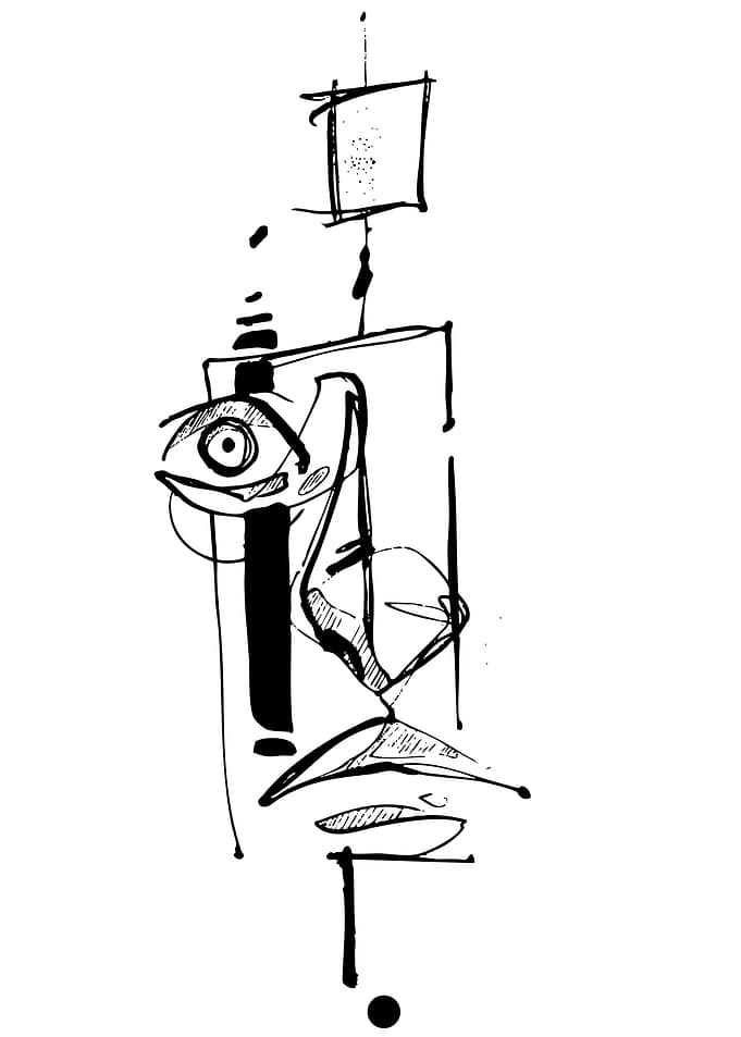 Abstract Sketch of a Face