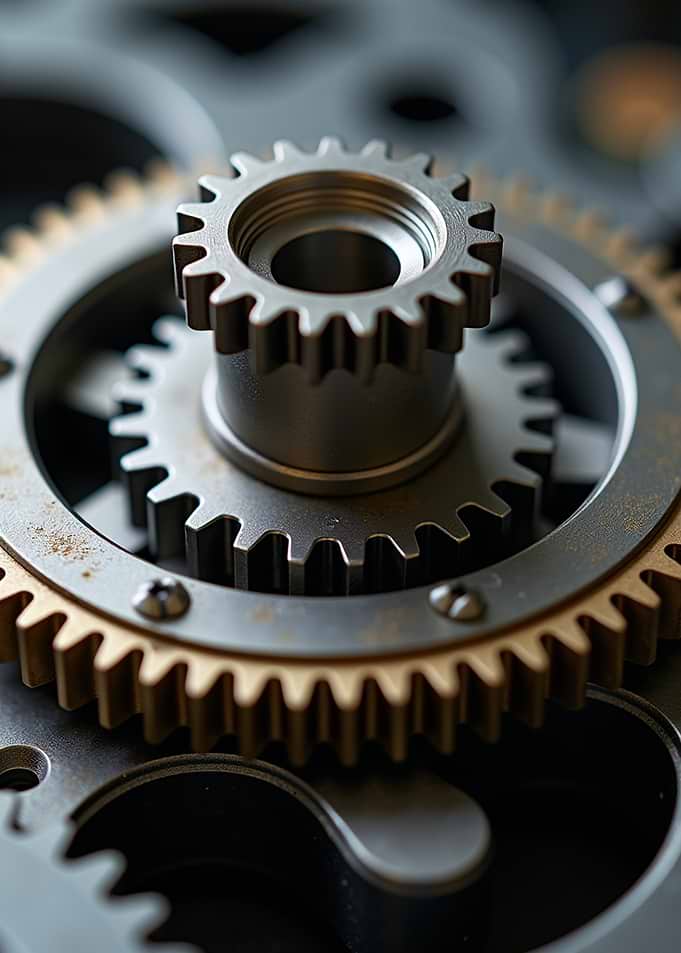 Gears Cogs Precision Engineering Macro
