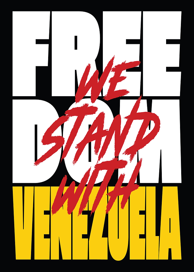 Freedom Venezuela Text Art