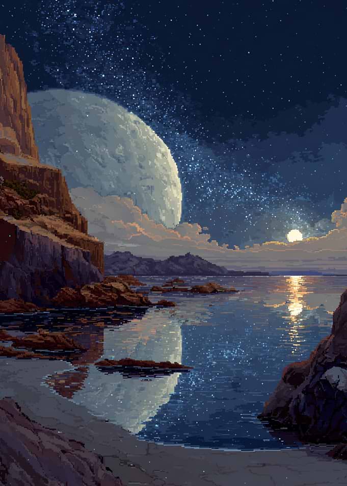 Midnight on Azure Tide