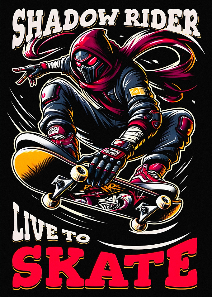 Shadow Rider Skateboarder
