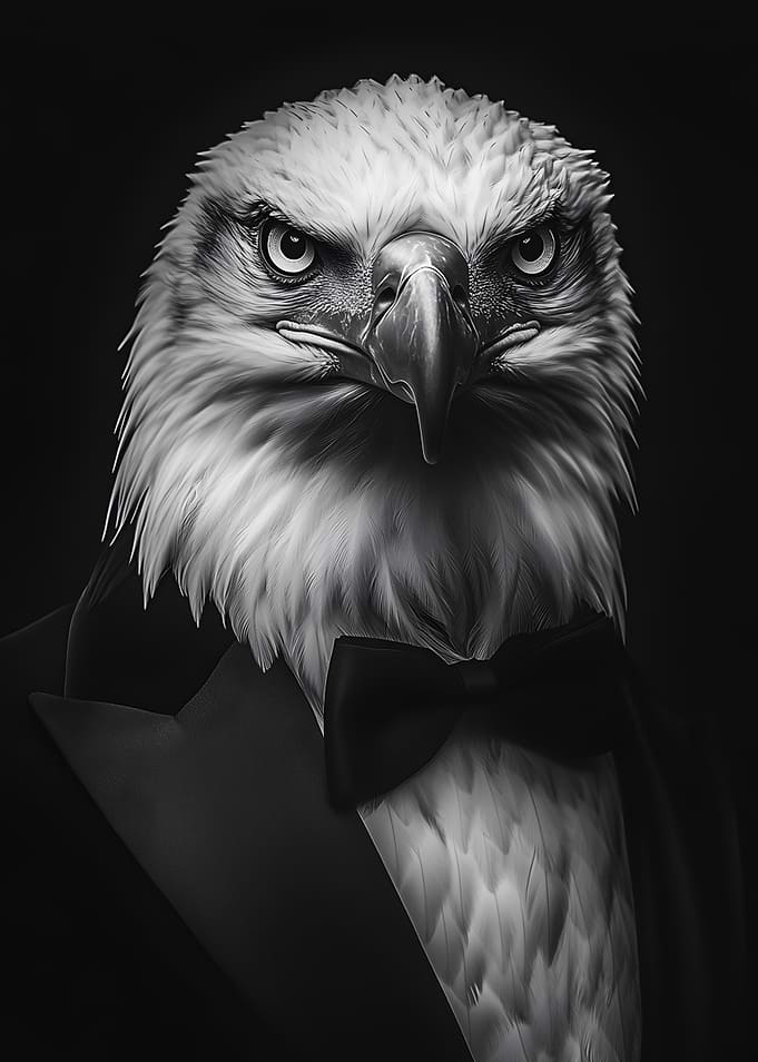 Eagle in a Tuxedo