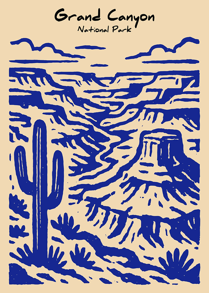 Grand Canyon National Park Vintage Poster