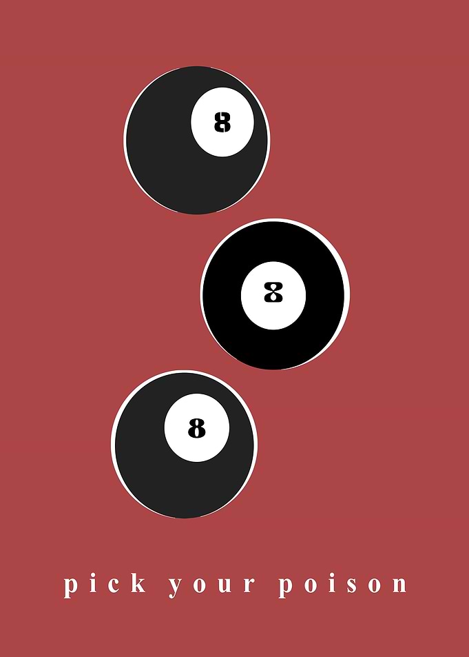 Pick Your Poison Billiard Balls