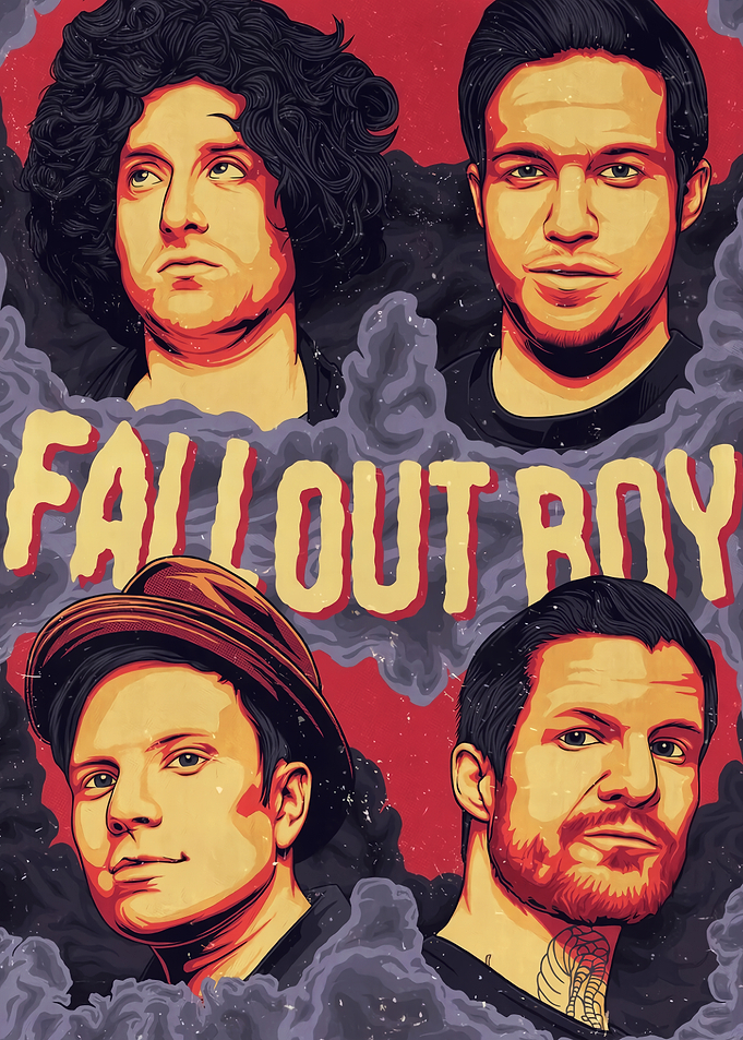 Fall Out Boy Band Portrait