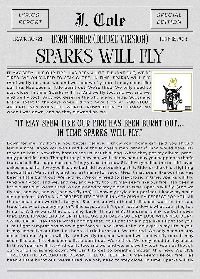J. Cole Sparks Will Fly