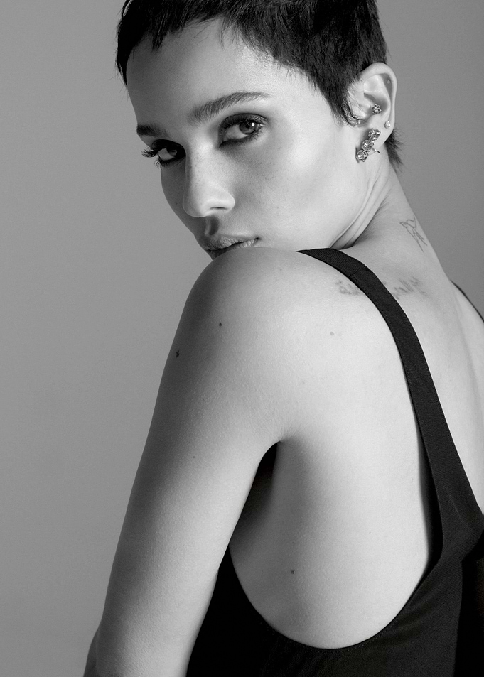 Zoë Kravitz Black and White Portrait