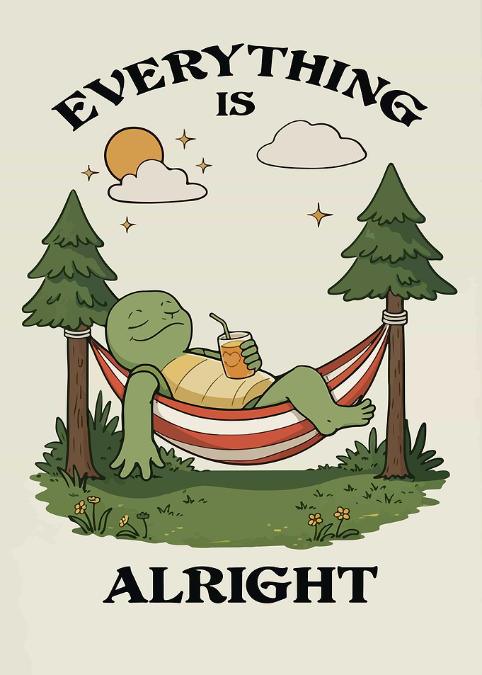 Turtle Relaxing in Hammock