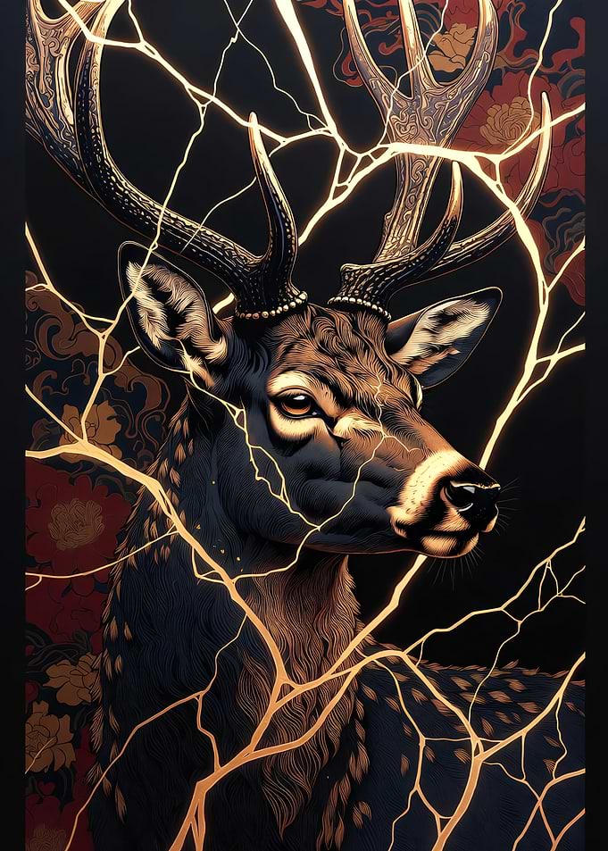 Kintsugi Deer