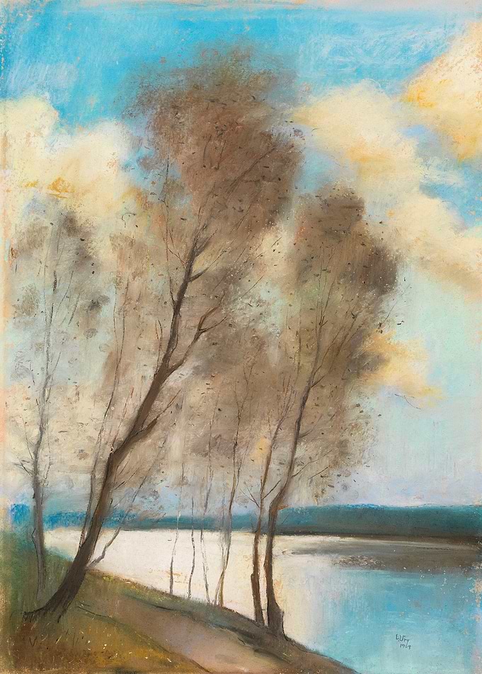 Bare Trees by the Water