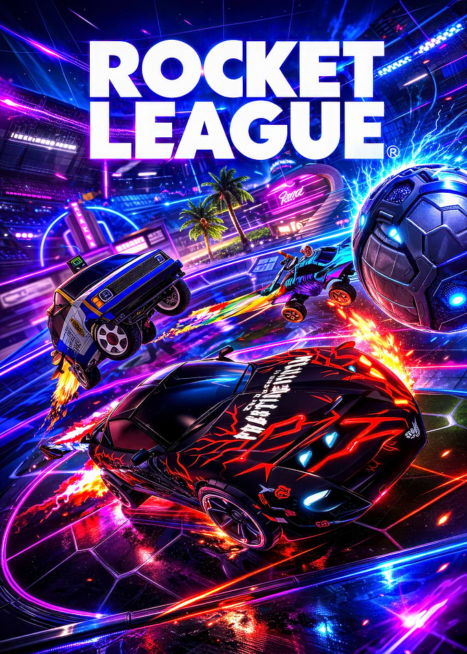 Rocket League Cars and Ball