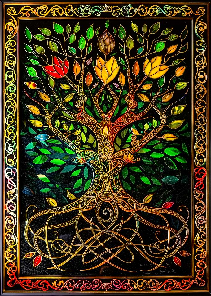 Tree of Life Stained Glass