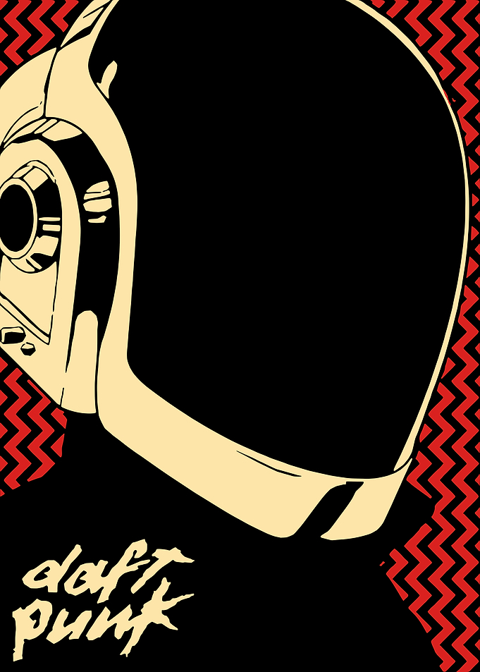 Daft Punk Helmet Poster
