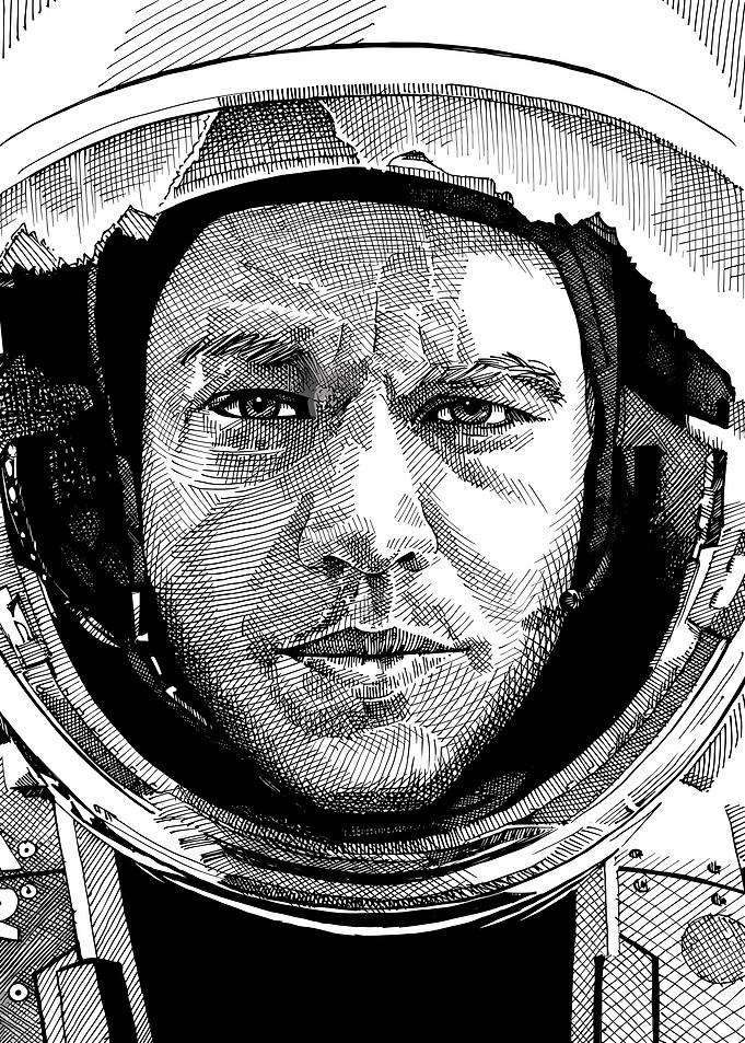Astronaut in Helmet