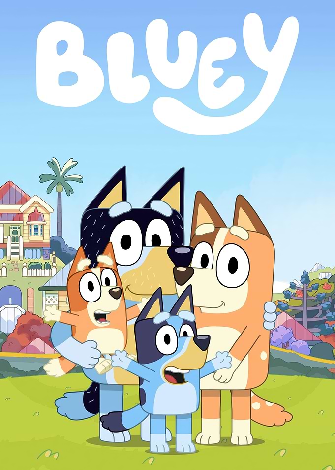 Bluey Family Posing Together