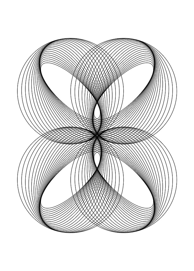 Geometric Floral Pattern