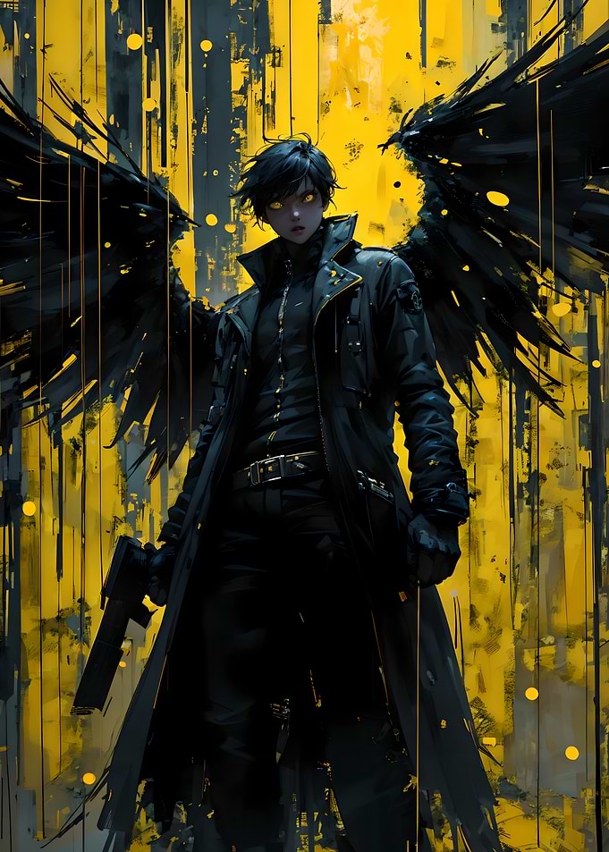Dark Angel with Gun