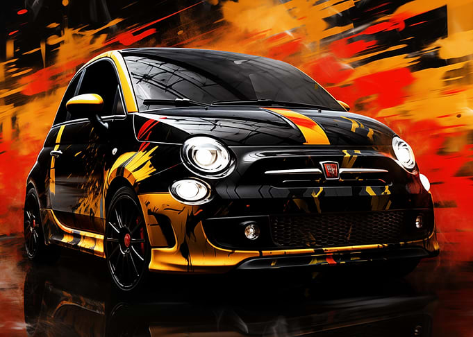 Custom Fiat 500 Art