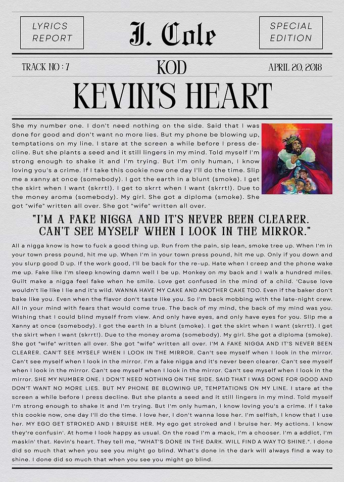 J. Cole Kevin's Heart