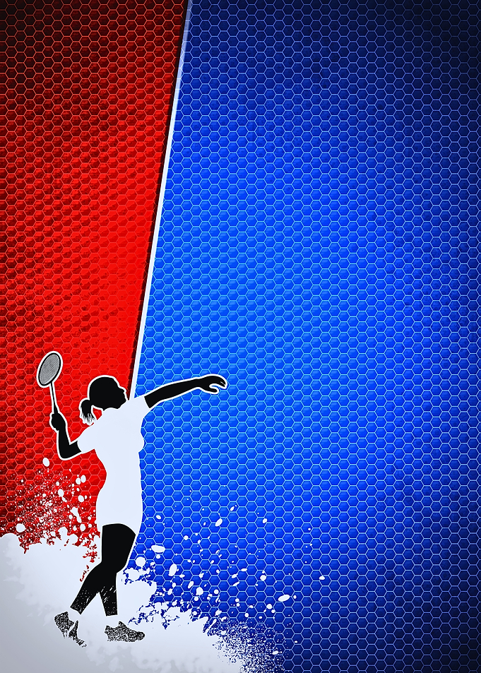 Badminton Player Silhouette