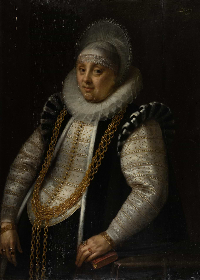 Portrait of a Woman in Period Attire