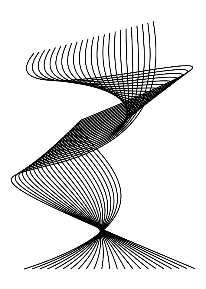 Abstract Swirling Lines
