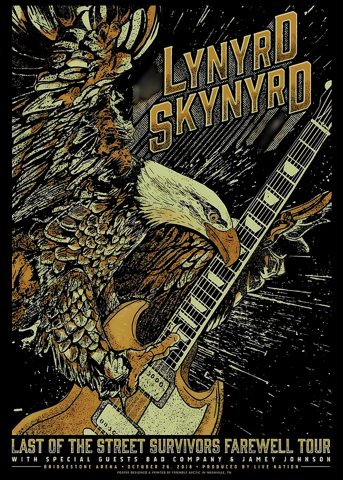 Lynyrd Skynyrd Farewell Tour Poster