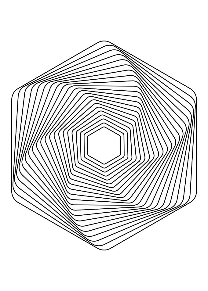 Geometric Hexagonal Pattern