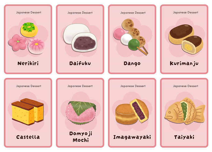 Japanese Desserts Collection
