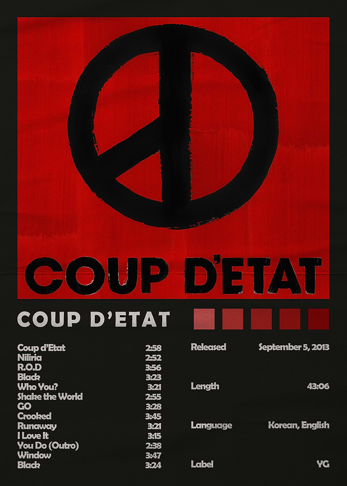 G-Dragon Coup D'Etat Album Poster