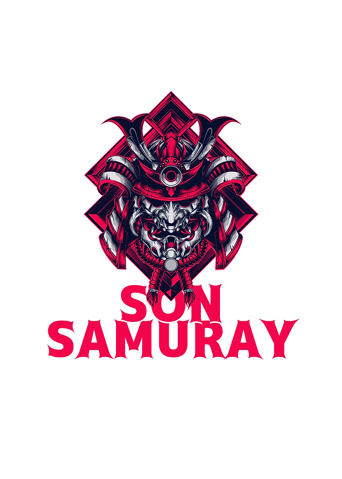 Samurai Mask with Text