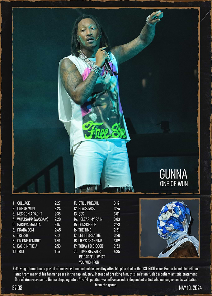 Gunna 'One of Wun' Album Art