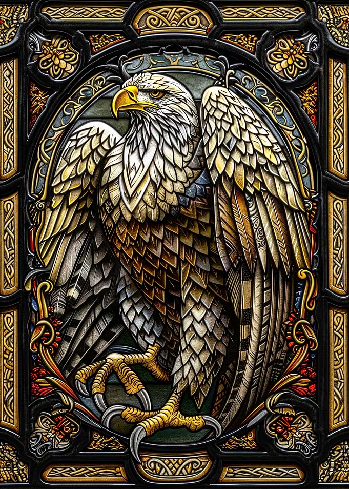 Majestic Eagle Stained Glass